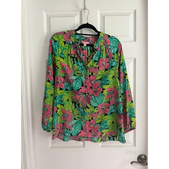 Lilly Pulitzer Silk Blouse - Picture 1 of 3
